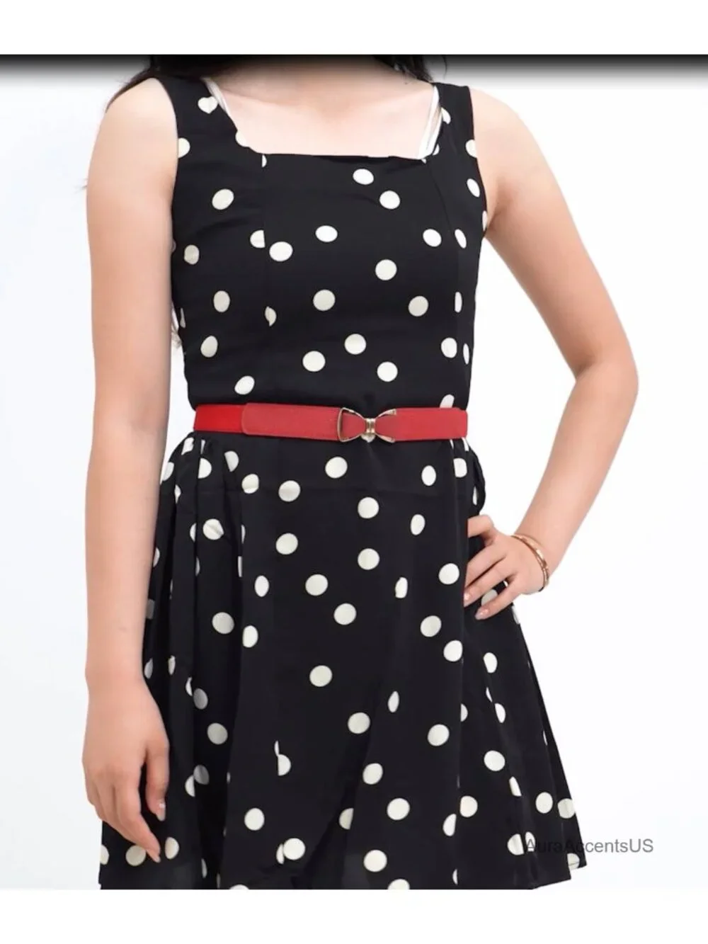 Stretchy Skinny Elastic Bow Belt for Dresses Waist Belts
